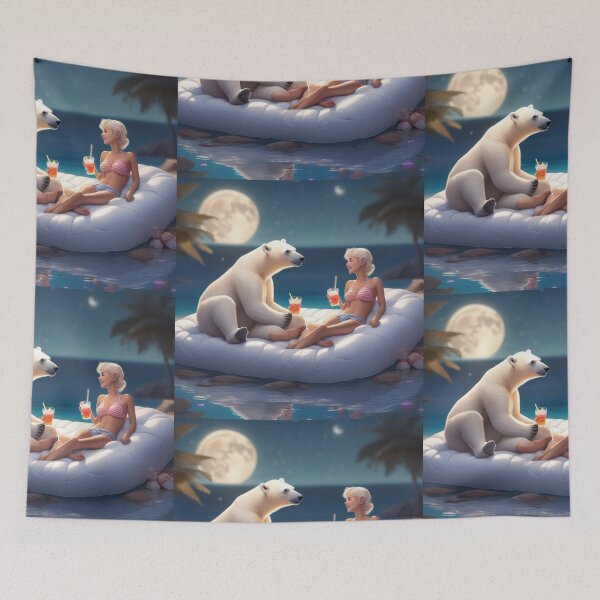 Item preview, Polar Bear enjoying a quiet drink?Tell them they're dreamin'!  designed and sold by SublimeStuffArt.