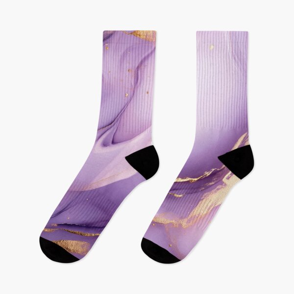 Item preview, Abstract Golden Sparkles and Purple Flowing Marble designed and sold by lematworks.