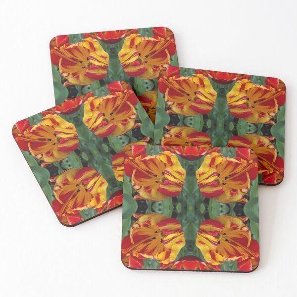 Item preview, Striking red and yellow tulips designed and sold by flowergirlrosie.