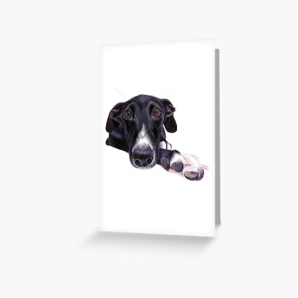 Item preview, Pearl - black Greyhound / Galgo Espanol designed and sold by tanjaonthewall.