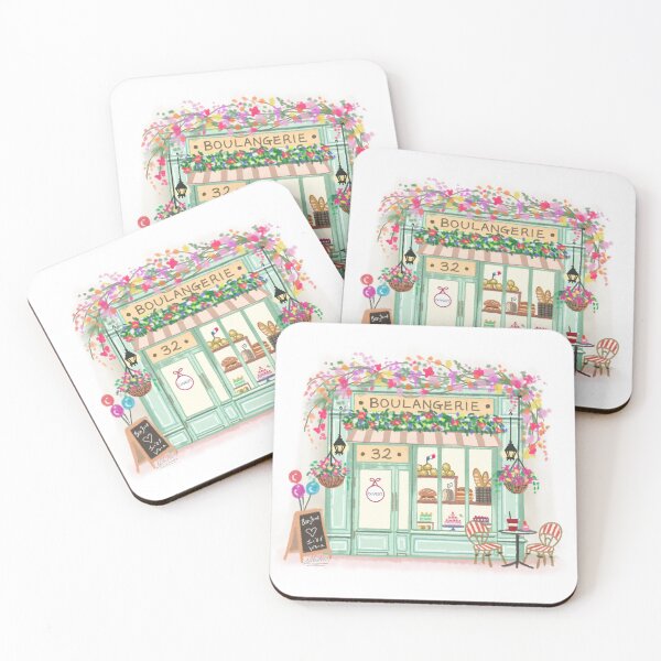 Item preview, Parisian Bakery, Paris Boulangerie and Cafe Art designed and sold by Natasha May Design.