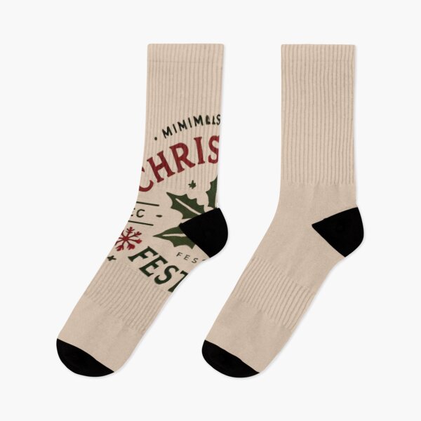 Item preview, Vintage Christmas Logo with Holly Design designed and sold by AnuphongCH2020.