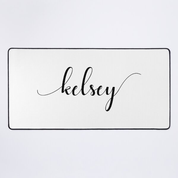 Item preview, Kelsey - Nombre personalizado en delicada fuente cursiva negra designed and sold by To the Lua.
