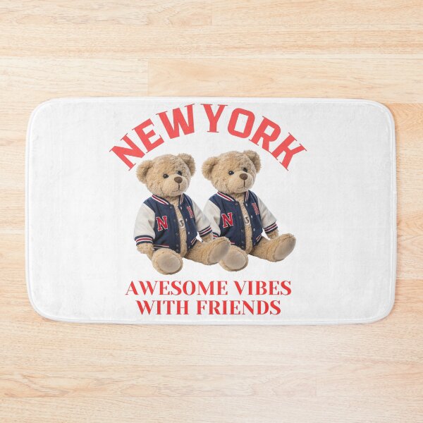 Item preview, Two Cool Teddy Bears in New York College Jackets | Fun Vibes with Friends Design designed and sold by Colorful-Garden.