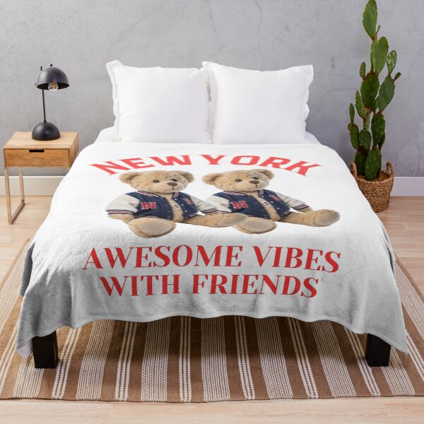 Item preview, Two Cool Teddy Bears in New York College Jackets | Fun Vibes with Friends Design designed and sold by Colorful-Garden.