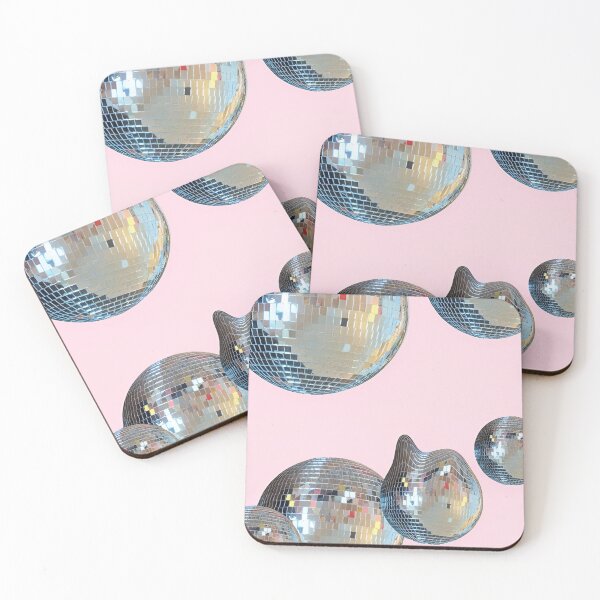 Item preview, Disco Ball Abstract Melting Soft Pink designed and sold by DALdesignstore.