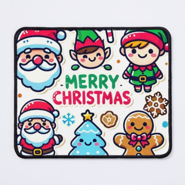 Item preview, Cute Christmas Characters with Santa and Elves designed and sold by AnuphongCH2020.
