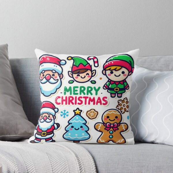 Item preview, Cute Christmas Characters with Santa and Elves designed and sold by AnuphongCH2020.