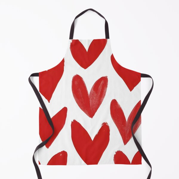 Item preview, Love Heart Abstract Doodle Painted Red White designed and sold by DALdesignstore.