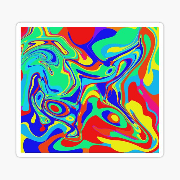 Item preview, Vivid Rainbow Abstract Swirl designed and sold by Zeddessay.