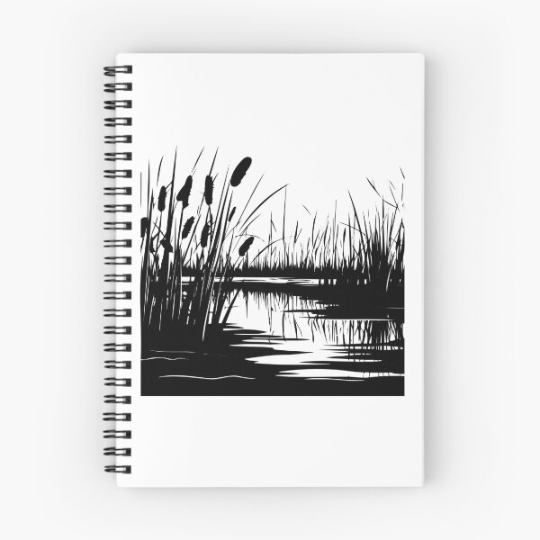 Item preview, Cattail Reed Schilf Wild Grass Swamp Marsh Typha Wetland Sedge designed and sold by inkoutninja.