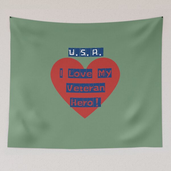 Item preview, U.S.A. I Love My Veteran Hero! designed and sold by POSITIVE4EVA.