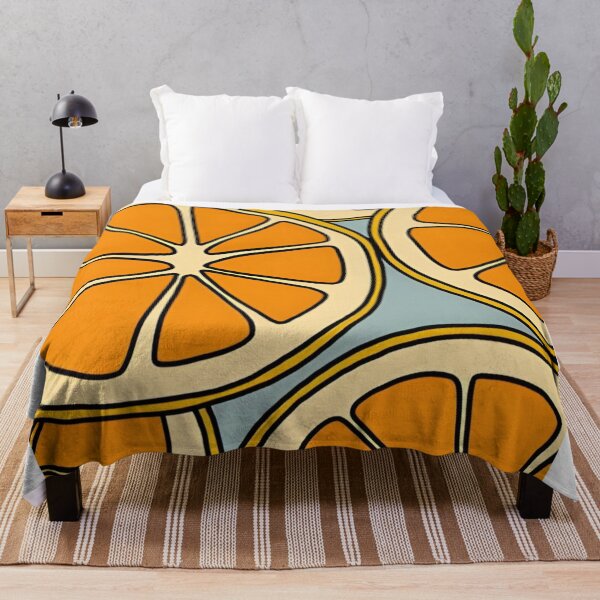 Item preview, Abstract Orange Fruit Art Drawing Retro designed and sold by DALdesignstore.