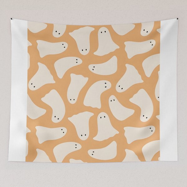 Item preview, Ghost Abstract Doodle Orange Cartoon  designed and sold by DALdesignstore.