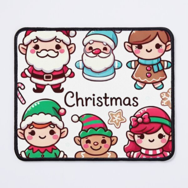 Item preview, Cute Christmas Elf and Santa Family designed and sold by AnuphongCH2020.