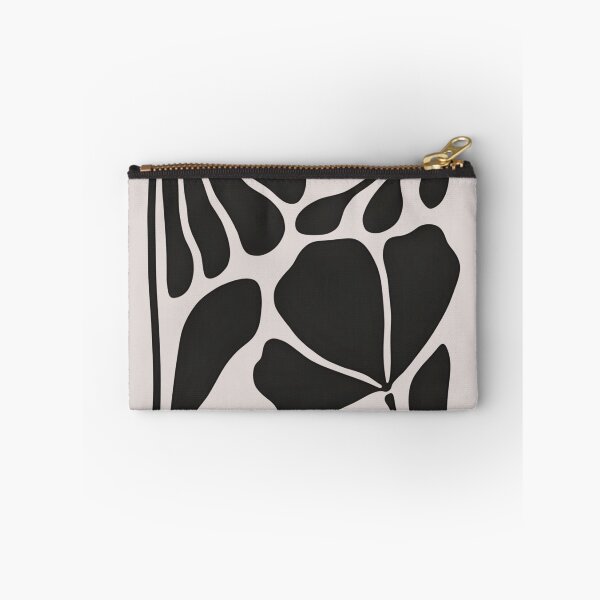 Artikelvorschau, Retro Blumendruck Abstrakt Doodle Schwarz Tan entworfen und verkauft von DALdesignstore.