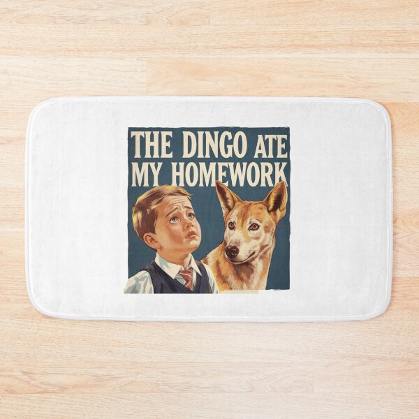 Item preview, The dingo ate my homework, little boy, homework, funnyfits70, Humor, Funny,  designed and sold by FunnyFits70.
