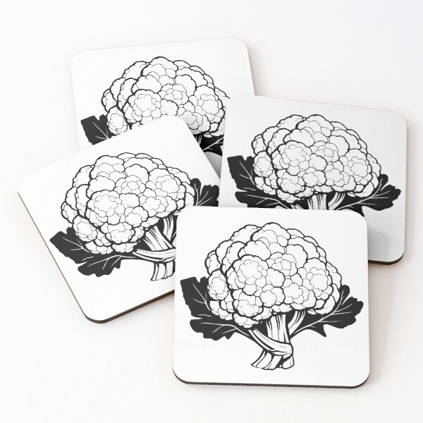 Item preview, Cauliflower Flower Head Vegetable Brassica Vegetarian designed and sold by inkoutninja.