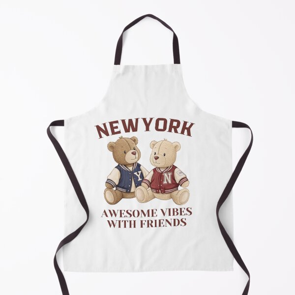 Item preview, Two Cool Teddy Bears in New York College Jackets | Fun Vibes with Friends Design designed and sold by Colorful-Garden.