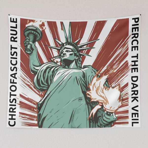 Item preview, The resistance must pierce the dark veil of tyrannical Christofascist rule designed and sold by PhreakStyle.