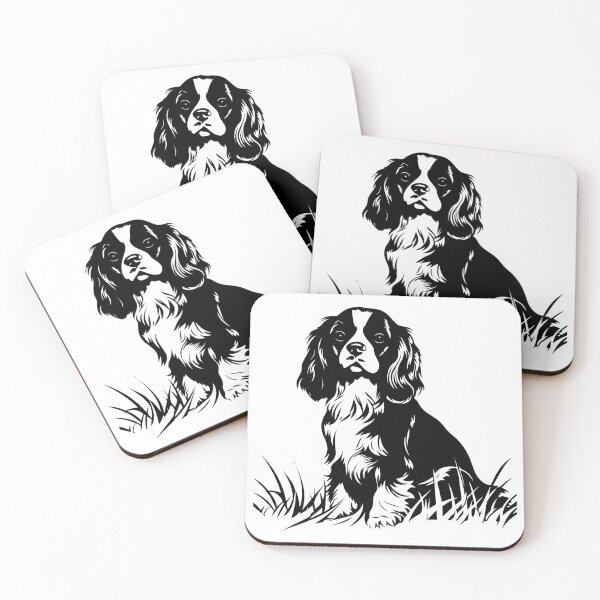 Item preview, Cavalier King Charles Spaniel Dog Blenheim Small Pup Pet designed and sold by inkoutninja.