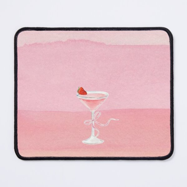 Item preview, Cocktail Coquette Pink Striped Water Paint designed and sold by DALdesignstore.