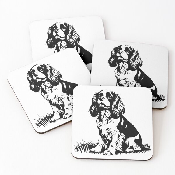 Item preview, Cavalier King Charles Spaniel Dog Blenheim Small Pup Pet designed and sold by inkoutninja.