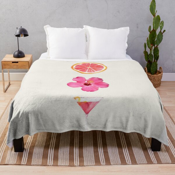 Item preview, Flower Lily Orange Cocktail Abstract Print Coquette designed and sold by DALdesignstore.