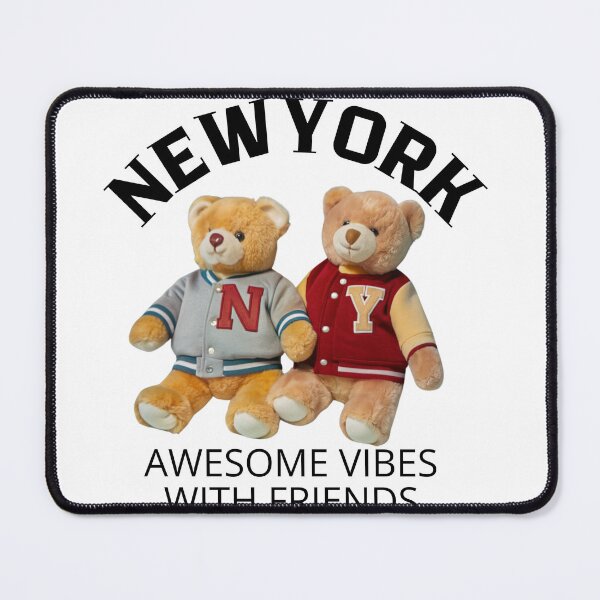 Item preview, Two Cool Teddy Bears in New York College Jackets | Fun Vibes with Friends Design designed and sold by Colorful-Garden.