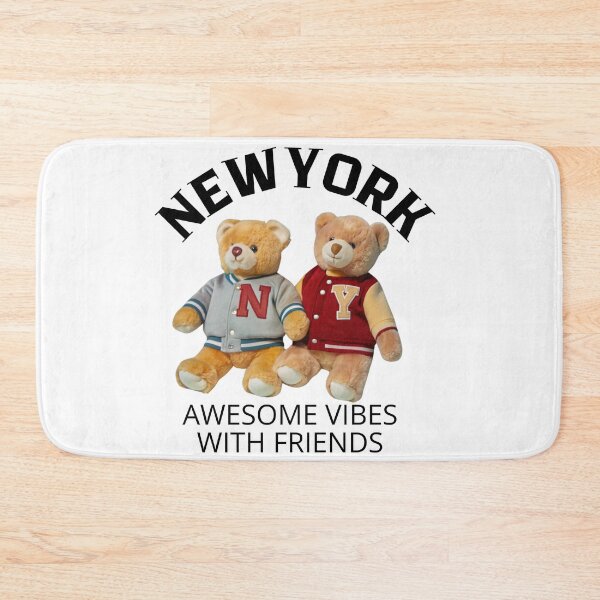 Item preview, Two Cool Teddy Bears in New York College Jackets | Fun Vibes with Friends Design designed and sold by Colorful-Garden.