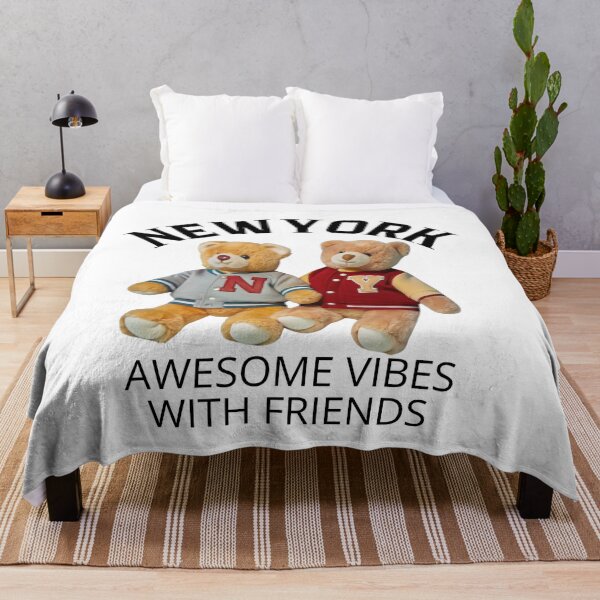 Item preview, Two Cool Teddy Bears in New York College Jackets | Fun Vibes with Friends Design designed and sold by Colorful-Garden.