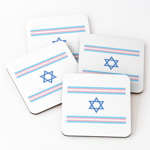 Item preview, Transgender Israeli Flag designed and sold by Jewish Queer Joy .