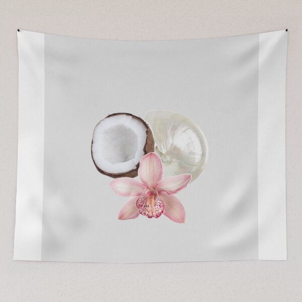 Item preview, Coconut Flower Lily Pearl Abstract Print Coquette  designed and sold by DALdesignstore.