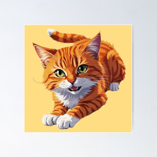 Item preview, Tabby Orange Cat designed and sold by ArthieArts.