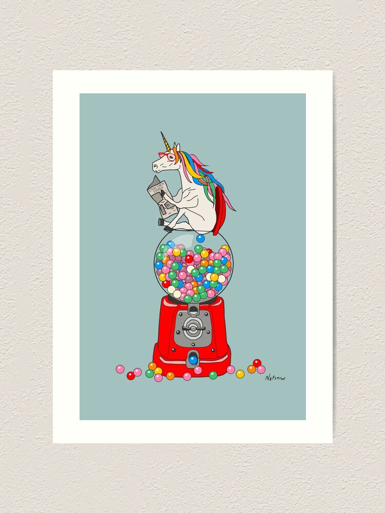 Alternate view of Unicorn Gumball Poop Art Print