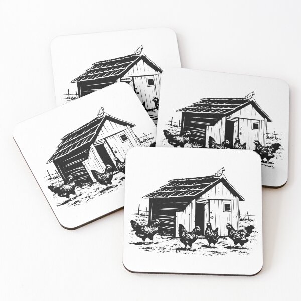 Item preview, Chicken Coop Poultry House Pen Roosting Area Urban Farm designed and sold by inkoutninja.