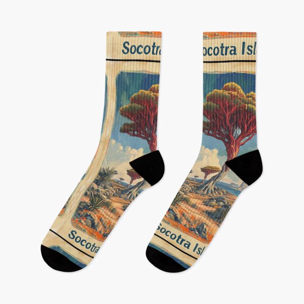 Item preview, Socotra Island Dragon’s Blood Tree Vintage Travel Poster designed and sold by digitalvintage.
