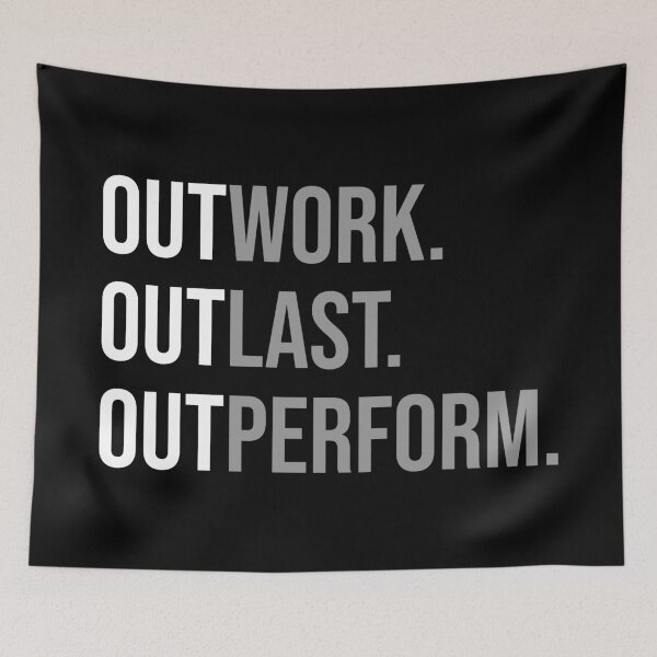 Item preview, Outwork, Outlast, Outperform - Success Motivational designed and sold by chantastical.