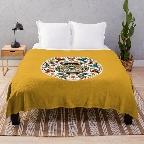 Item preview, Many hummingbirds with Zuni design inspired pot designed and sold by NativeGraffix.