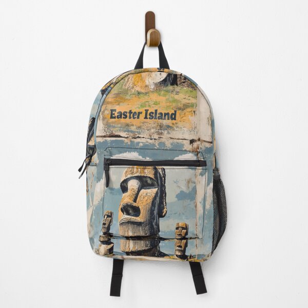 Item preview, Easter Island Vintage Travel Poster designed and sold by digitalvintage.
