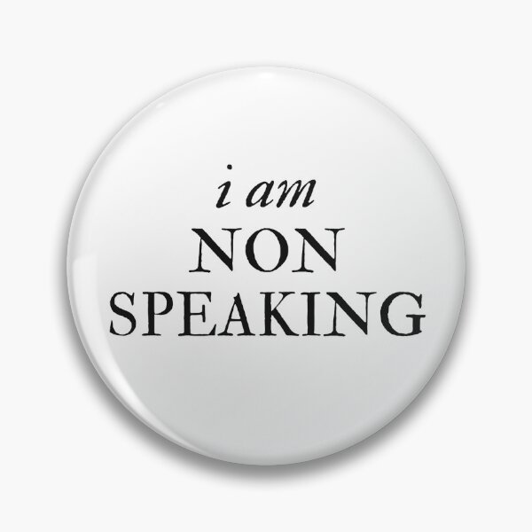 Item preview, i am non speaking - Disability Support designed and sold by mydoodlesateme.