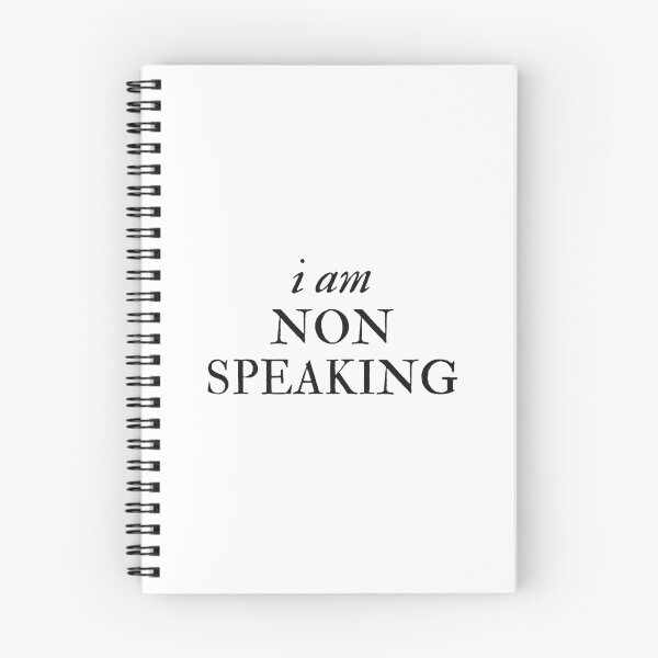 Item preview, i am non speaking - Disability Support designed and sold by mydoodlesateme.