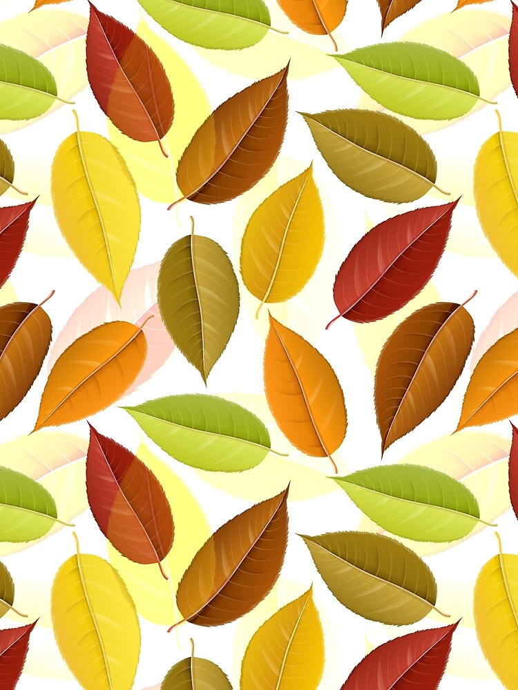 Autumn leaf seamless pattern by creaschon