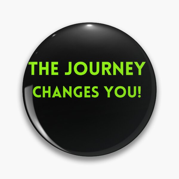 Item preview, The journey changes you! Neon green on black designed and sold by coloursforkids.