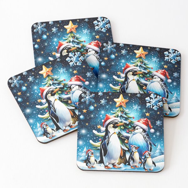 Item preview, Cute penguins in a cheerful cartoon style designed and sold by nicky2342.