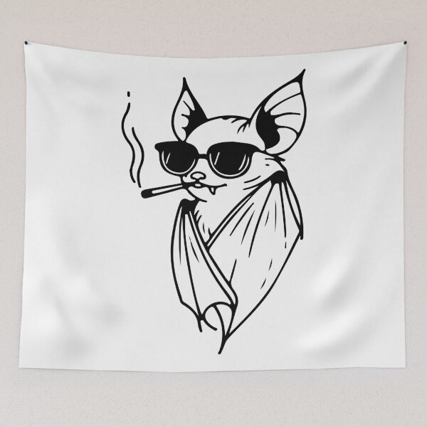 Item preview, Batty Shades & Cool Vibes – The Ultimate Fang-tastic Bat! designed and sold by InkStation24.