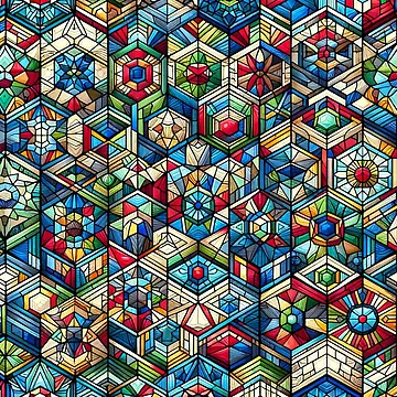Artwork thumbnail, Stained Glass Pattern by PinUpPizzazz