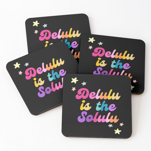 Item preview, Delulu is the solulu (black) designed and sold by mydoodlesateme.