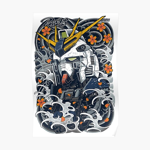 Nu Gundam Awesome Poster