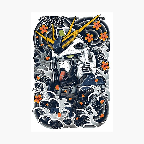 Nu Gundam Awesome Photographic Print